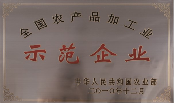 天下农产品加工业树模企业